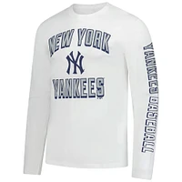 Men's Fanatics White New York Yankees Long Sleeve T-Shirt