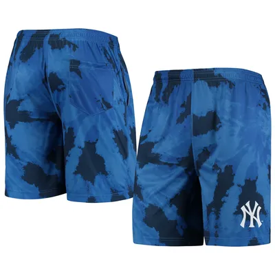 New York Yankees FOCO Tie-Dye Training Shorts - Navy