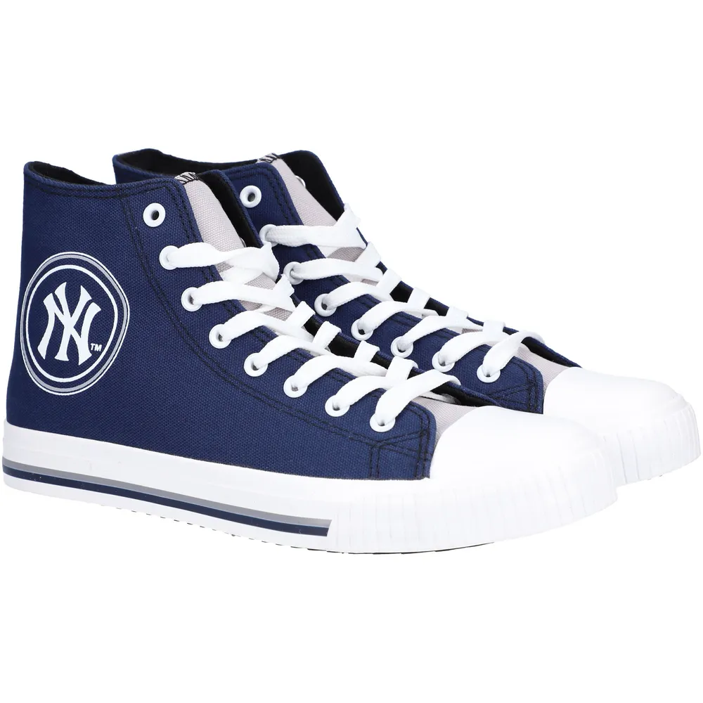 Lids New York Yankees FOCO High Top Canvas Sneakers