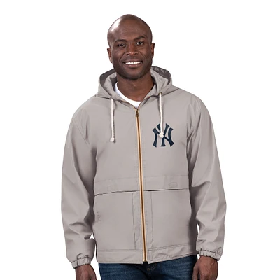 Veste de pluie zippée pour homme G-III Sports by Carl Banks, gris