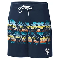 Men's G-III Sports by Carl Banks Navy New York Yankees Breeze Volley Swim Shorts