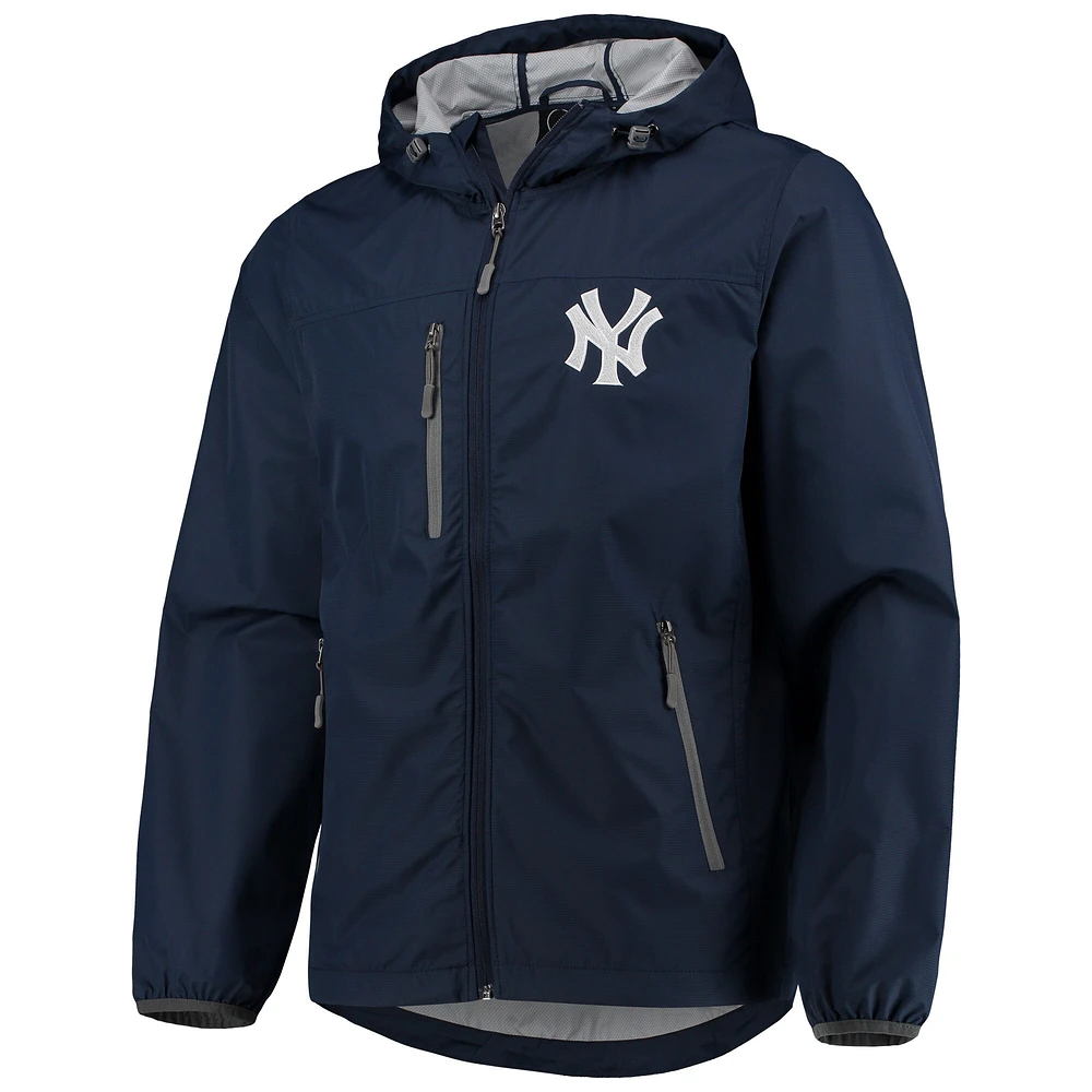 Veste à capuche légère Double Play New York Yankees G-III Sports by Carl Banks pour homme, bleu marine