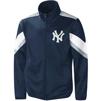 Blouson à glissière pleine longueur G-III Sports by Carl Banks pour homme, bleu marine des Yankees de New York