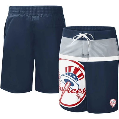 Short de bain G-III Sports by Carl Banks pour homme bleu marine New York Yankees Sea Wind