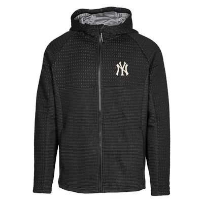 Profile Men's Heather Gray/Navy New York Yankees Big & Tall Raglan Hoodie Full-Zip Sweatshirt