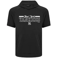 Men's Levelwear Black New York Yankees Phase Vanguard Hoodie T-Shirt