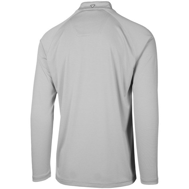 Raglan à logo historique New York Yankees Orion pour homme Levelwear - Gris Veste glissière quart