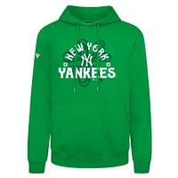 Men's Levelwear  Green New York Yankees St. Patrick's Day Podium Shamrock Pullover Hoodie