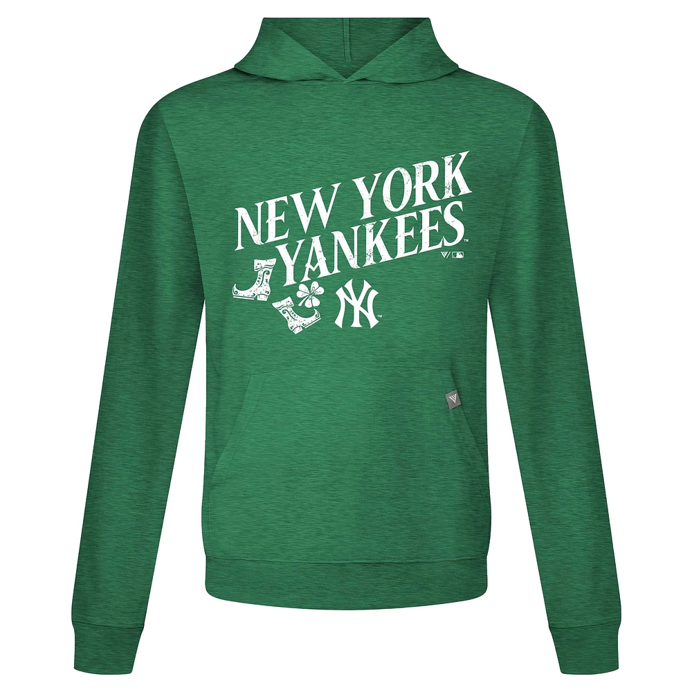 Men's Levelwear New York Yankees St. Patrick's Day Relay Boots Pullover Hoodie