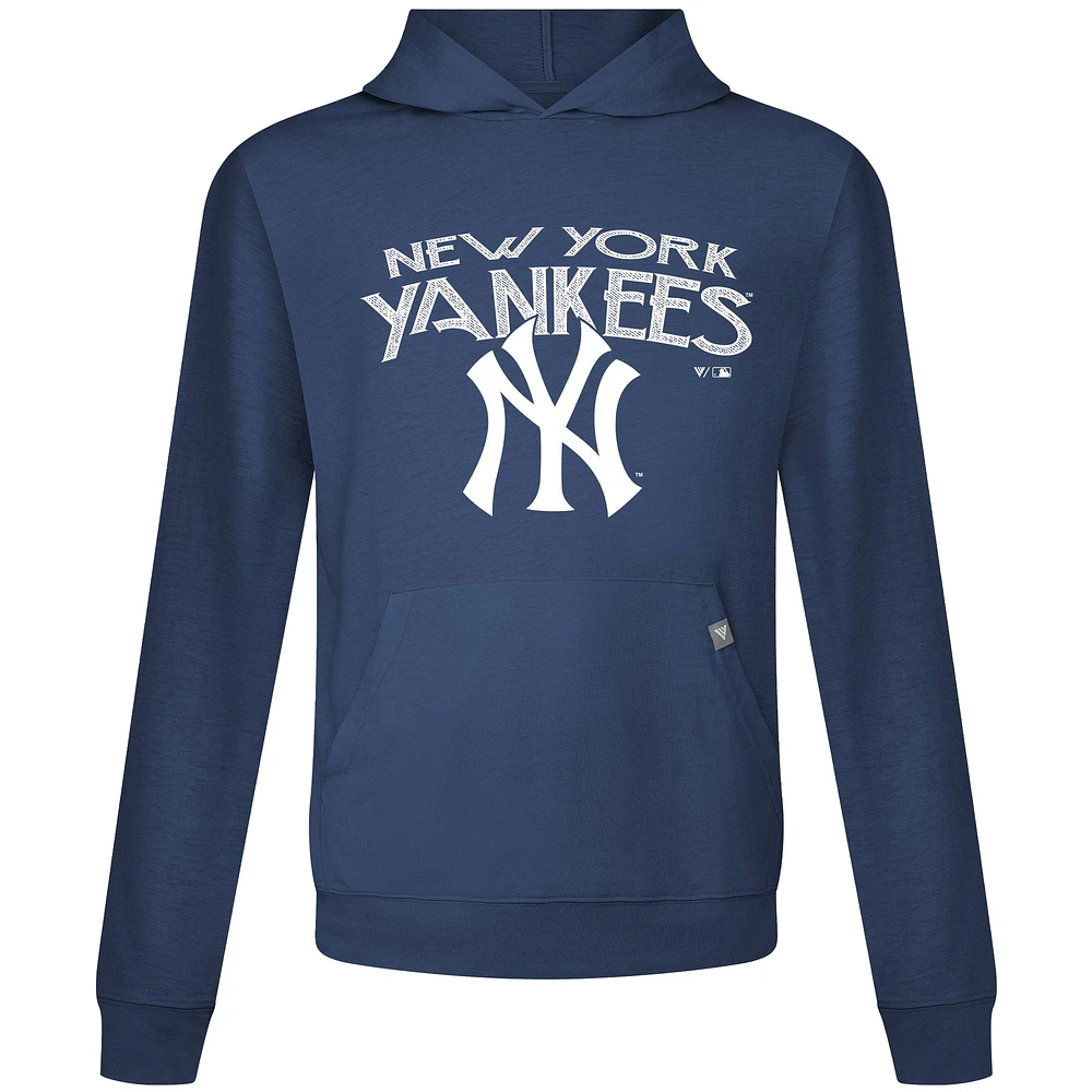 Men's Levelwear Navy New York Yankees Accolade Relay Mission Pullover Hoodie