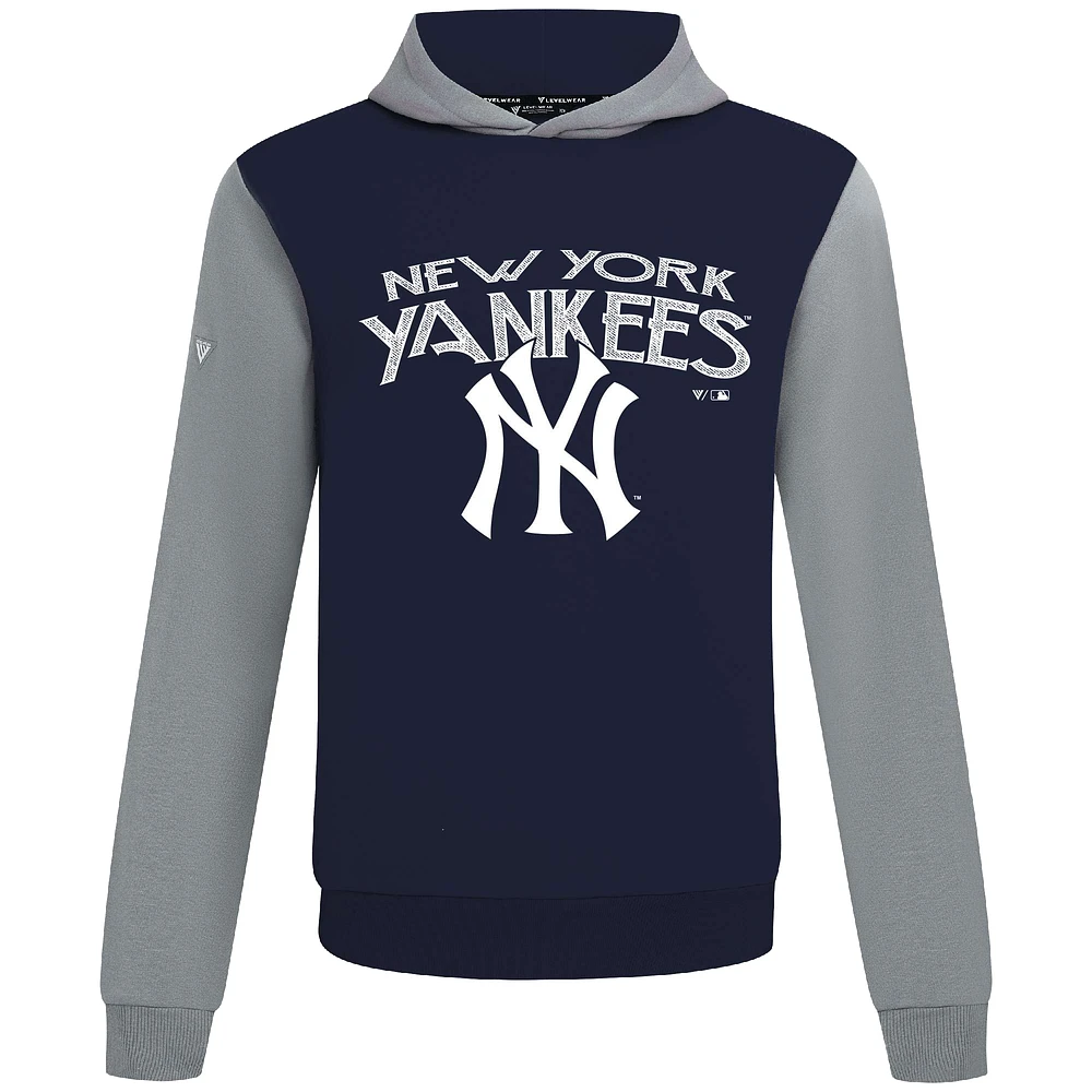 Men's Levelwear Navy New York Yankees Accolade Ultimate Mission Pullover Hoodie