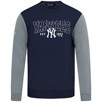 Men's Levelwear Navy New York Yankees Accolade Ultimate Textbook Pullover Sweatshirt