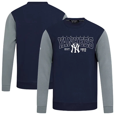 Men's Levelwear Navy New York Yankees Accolade Ultimate Textbook Pullover Sweatshirt