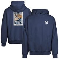 Sweat à capuche bleu marine New York Yankees Contact Pro Card pour homme Levelwear