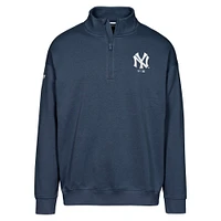 Men's Levelwear  Navy New York Yankees Cooperstown Collection Murray Quarter-Zip Sweatshirt