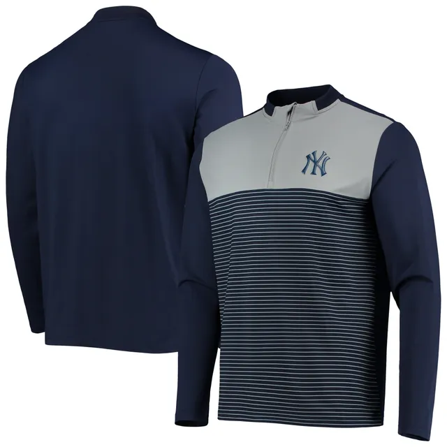 New York Yankees Digital Camo Performance Quarter-Zip Pullover Jacket - Blue