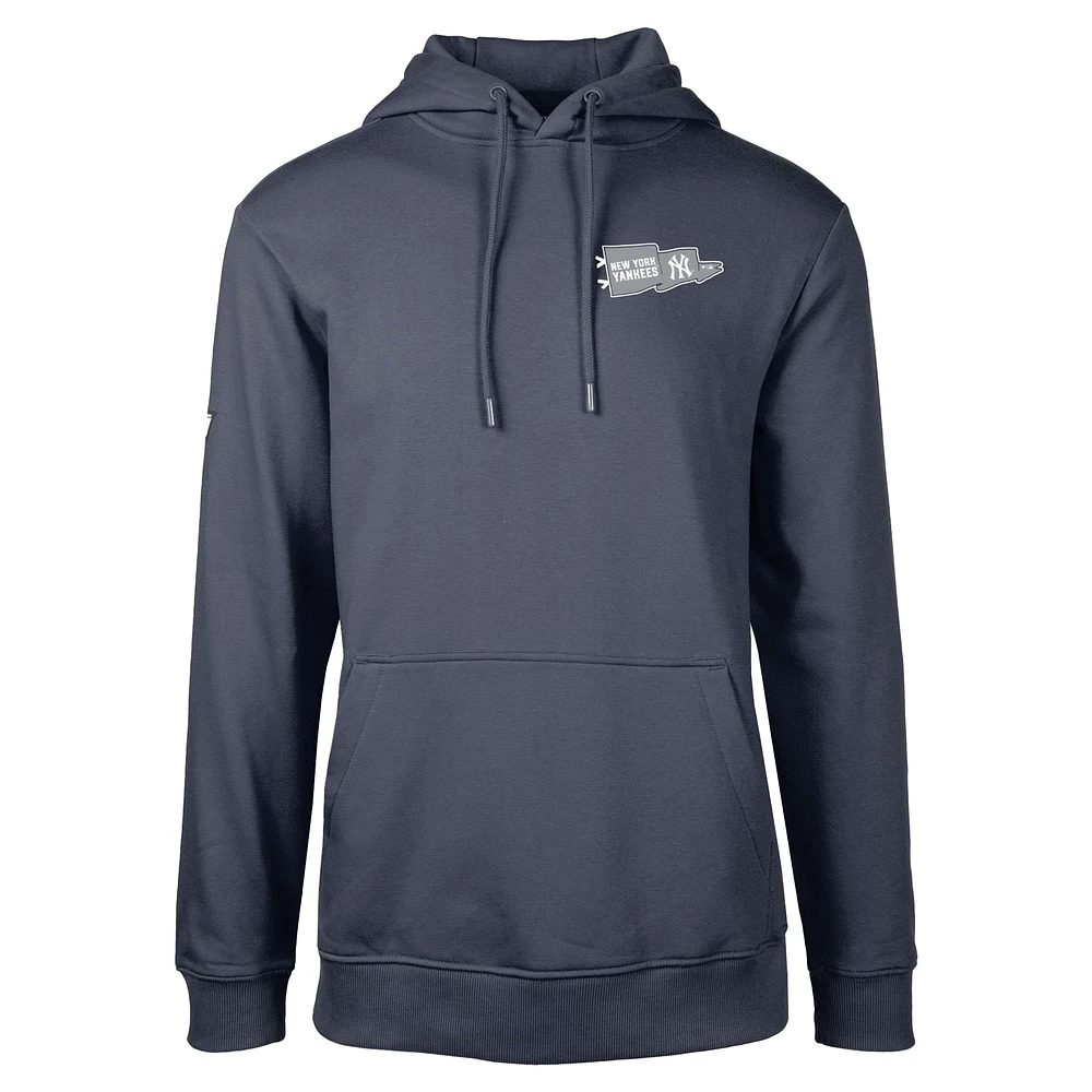Men's Levelwear  Navy New York Yankees Podium Rafters Pullover Hoodie