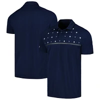 Men's Levelwear Navy New York Yankees Sector Batter Up Raglan Polo