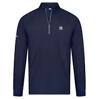 Pull zippé à quart de tour Theory Insignia 2.0 pour homme Levelwear, bleu marine, des Yankees New York