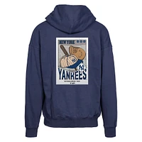 Men's Levelwear  Navy New York Yankees Uphill City Core Logo Full-Zip Hoodie