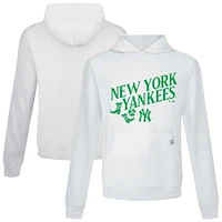 Sweat à capuche blanc pour homme avec bottes relais de la Saint-Patrick des Yankees New York Levelwear
