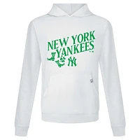 Sweat à capuche blanc pour homme avec bottes relais de la Saint-Patrick des Yankees New York Levelwear