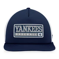 Casquette Snapback en mousse Majestic Navy/White New York Yankees pour homme