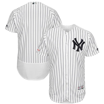 Maillot Homme Majestic Blanc/Marine New York Yankees Home Flex Base Authentic Collection Team