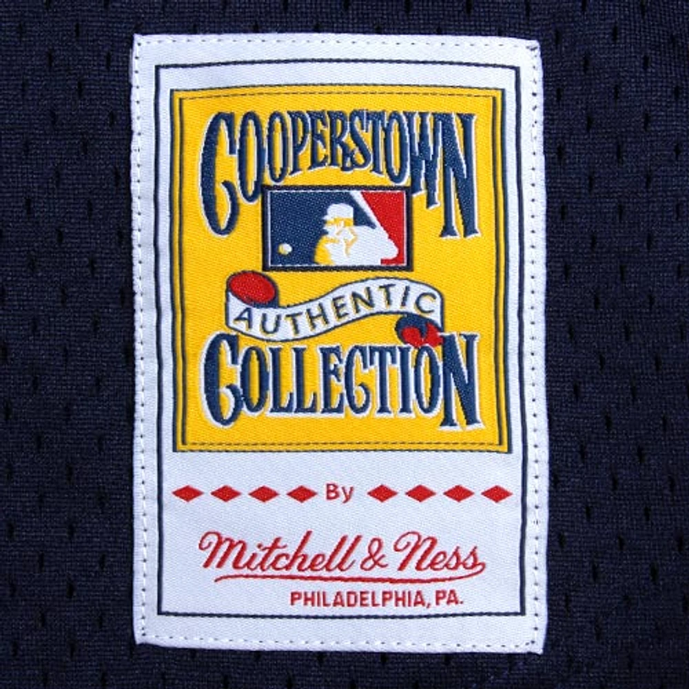 Men's Mitchell & Ness Bernie Williams Navy New York Yankees Cooperstown Mesh Batting Practice Jersey