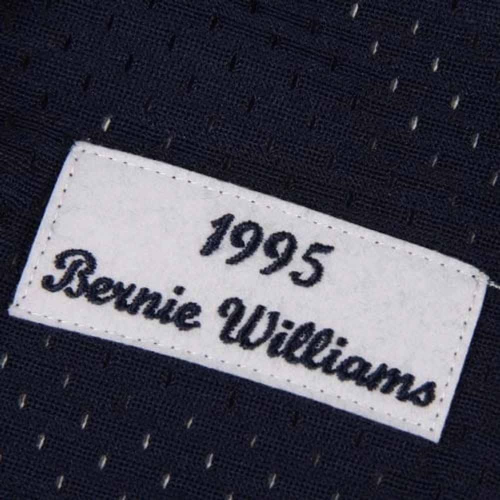 Men's Mitchell & Ness Bernie Williams Navy New York Yankees Cooperstown Mesh Batting Practice Jersey