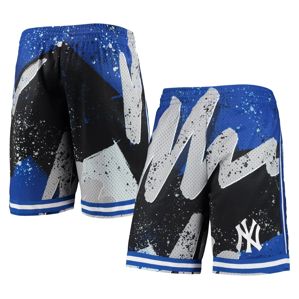 New York Yankees Mitchell & Ness Hyper Hoops Shorts - Black