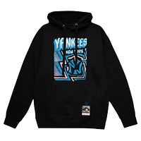 Men's Mitchell & Ness Black New York Yankees Sidewalk Sketch Pullover Hoodie