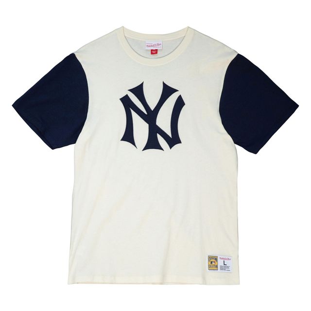 T-shirt à blocs de couleurs l'équipe la collection Cooperstown des Yankees New York Mitchell & Ness pour homme