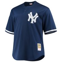 Men's Mitchell & Ness Derek Jeter Navy New York Yankees Big Tall Batting Practice Replica Player Jersey