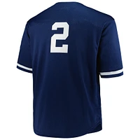 Mitchell & Ness Derek Jeter pour hommes, bleu marine, New York Yankees, Big Tall, collection Cooperstown, maillot d'entraînement au bâton en maille