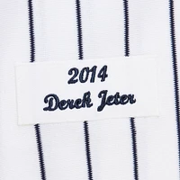 Men's Mitchell & Ness Derek Jeter White New York Yankees 2014 Cooperstown Collection Authentic Throwback Jersey