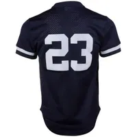 Mitchell & Ness Don Mattingly Navy New York Yankees 1995 Authentique Maillot d'entraînement au bâton en maille de la collection Cooperstown pour hommes