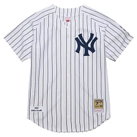 Men's Mitchell & Ness Ichiro Suzuki White New York Yankees 2014 Cooperstown Collection Authentic Throwback Jersey