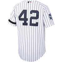 Maillot authentique Mitchell & Ness Mariano Rivera pour hommes, blanc/bleu marine, New York Yankees Home 2000 Cooperstown Collection