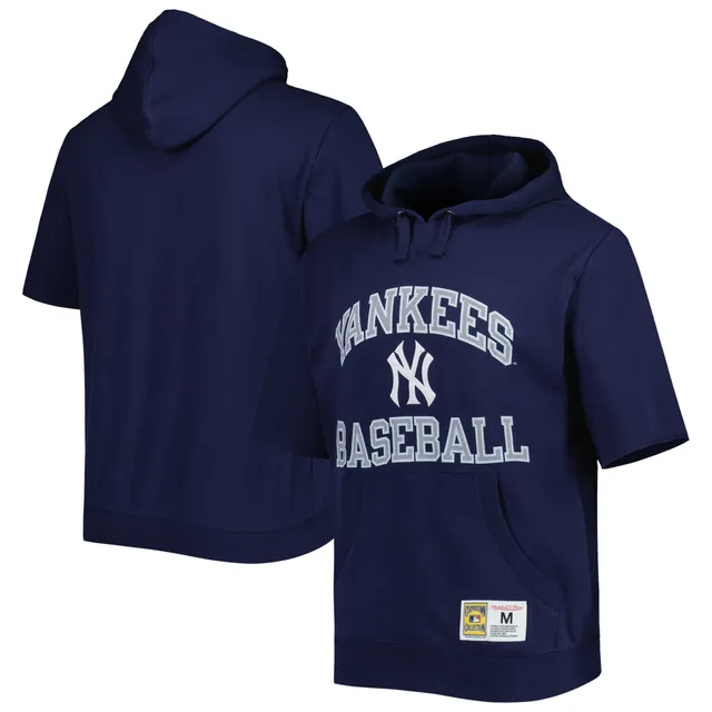 Lids Houston Astros Mitchell & Ness Cooperstown Collection Washed Fleece  Pullover Short Sleeve Hoodie - Navy