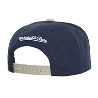 Casquette Snapback en velours côtelé New York Yankees Mitchell & Ness pour hommes bleu marine