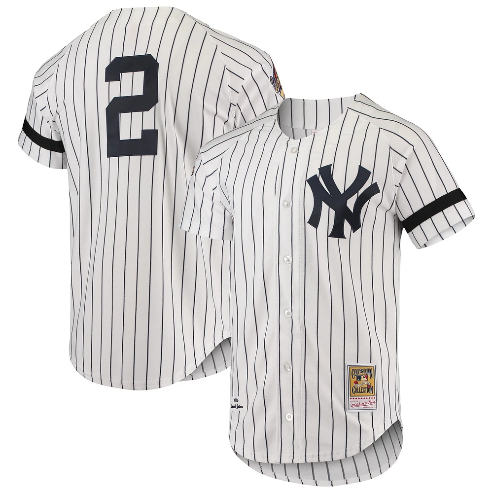 Mitchell & Ness pour homme blanc New York Yankees Cooperstown Collection 1996 Authentique Maillot Domicile