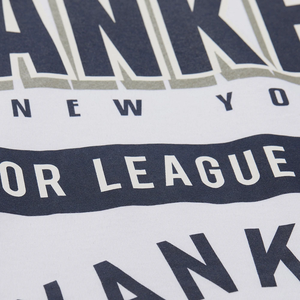 Men's Mitchell & Ness White New York Yankees Cooperstown Collection Team Origins Premium T-Shirt