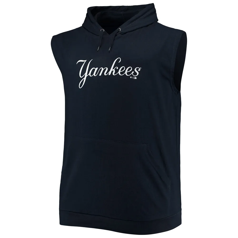 New York Yankees Nike Athletic Sleeveless Hooded T-Shirt - Navy