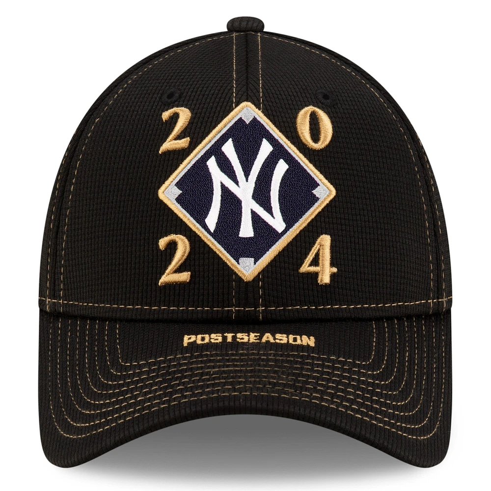 Men's New Era Black New York Yankees 2024 American League Division Series Champions Locker Room 9FORTY Adjustable Hat