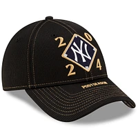 Casquette ajustable 9FORTY pour homme New Era noire New York Yankees 2024 American League Division Series Champions Locker Room