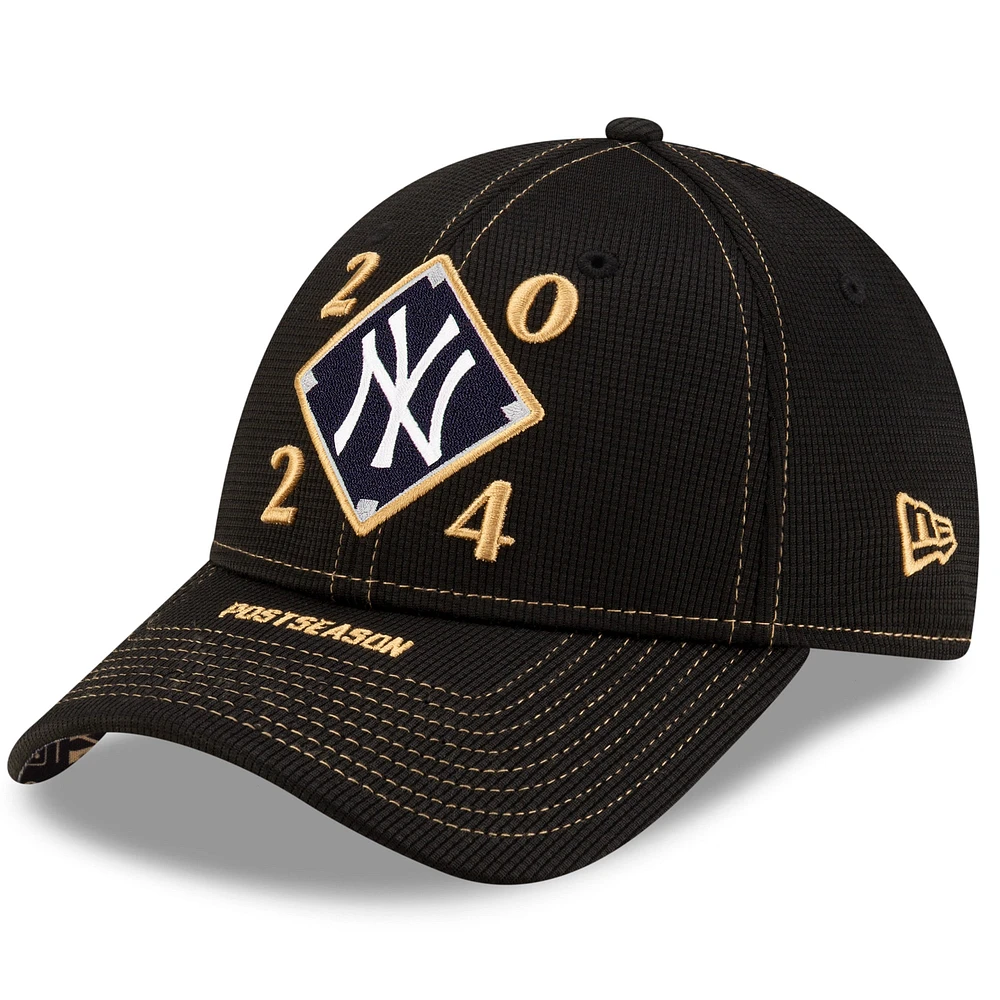 Casquette ajustable 9FORTY pour homme New Era noire New York Yankees 2024 American League Division Series Champions Locker Room