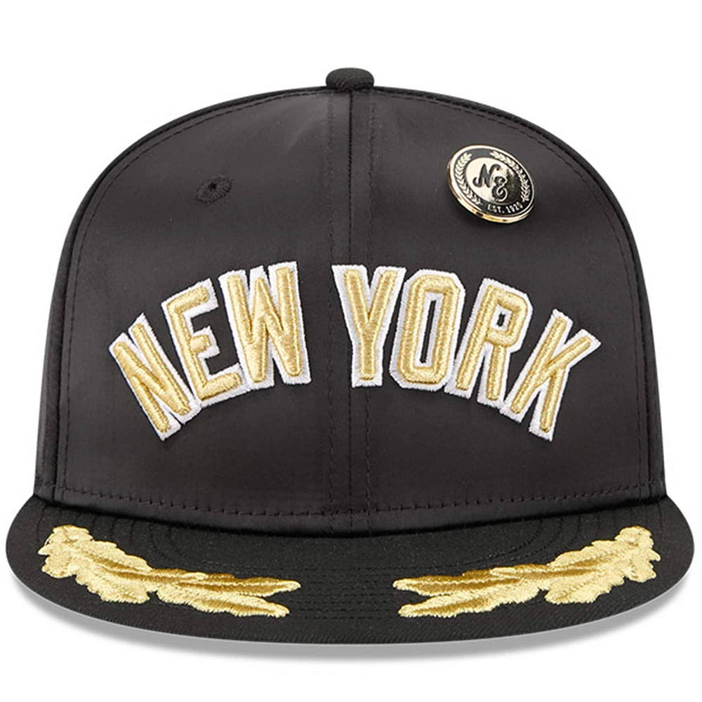 Men's New Era  Black York Yankees 2025 59FIFTY Day Gold Leaf Fitted Hat