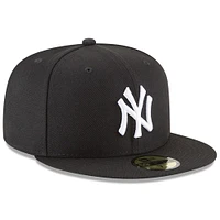 Casquette ajustée 59FIFTY New York Yankees Era noire pour homme