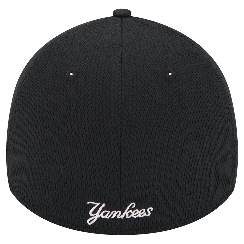 Casquette flex Active Dash Mark 39THIRTY New York Yankees Era noire pour hommes